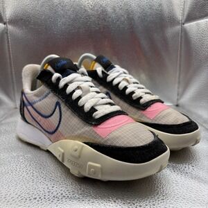 Size 7.5 Nike Waffle Racer 2X White Chile Red Womens Running Shoes DH1073-100